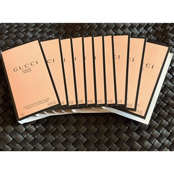 GUICCI - NWT - Lot of TEN Sample Sz (.03 fl.oz. Ea) Gucci Mascara L'Obscur/Black - Picture 1 of 11